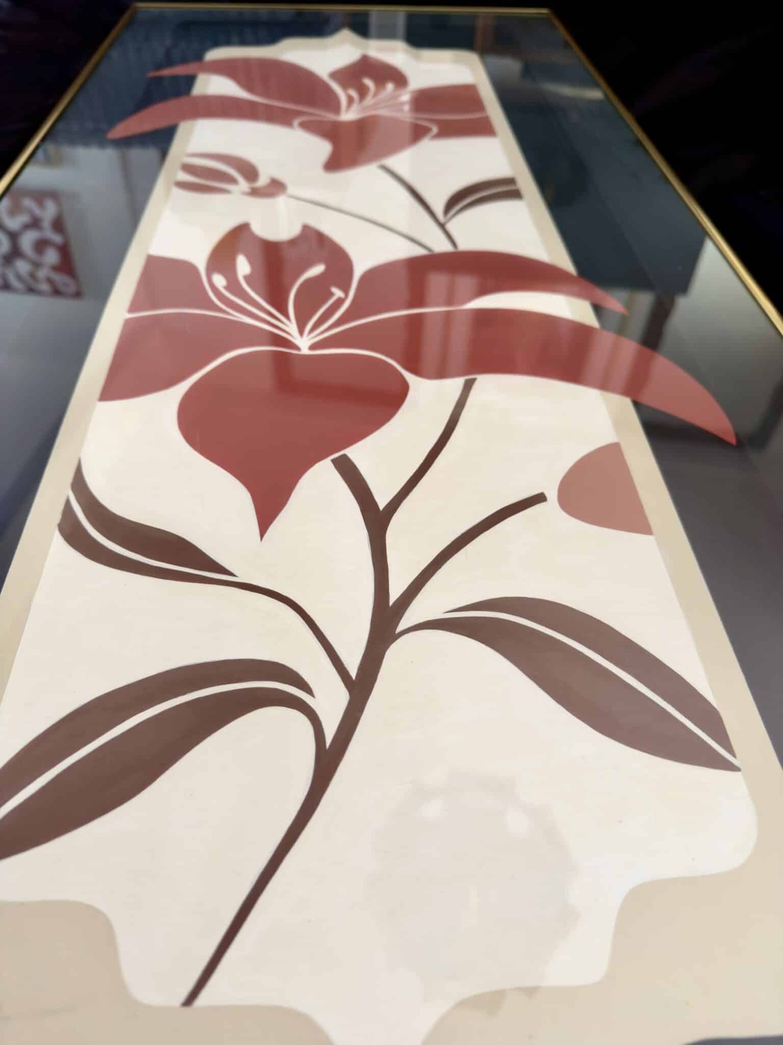 ITS GOLD ART & DESIGN - FLEURS Artist Painting IMG_7707